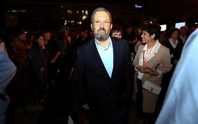 Former prime minister Ehud Barak at a Memorial Day event at Tel Aviv's Rabin Square on April 30, 2017.(Shlomi Cohen/Flash90) Former prime minister Ehud Barak at a Memorial Day event at Tel Aviv's Rabin Square on April 30, 2017.(Shlomi Cohen/Flash90)