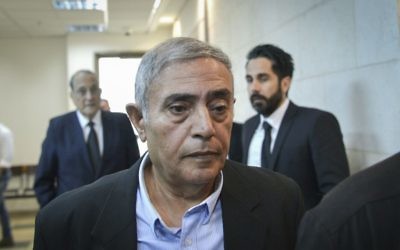 Former Nazareth District Court President Yitzhak Cohen arrives to the Rishon Lezion Magistrates Court for a court hearing regarding allegations of sexual harassment, May 8, 2017. (Flash90) Former Nazareth District Court President Yitzhak Cohen arrives to the Rishon Lezion Magistrates Court for a court hearing regarding allegations of sexual harassment, May 8, 2017. (Flash90)