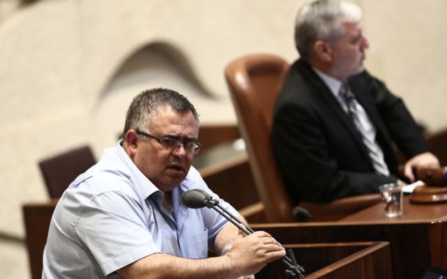 Likud MK David Bitan speaks at a Knesset plenum debate on the new public broadcaster, May 10, 2017. (Miriam Alster/Flash90) Likud MK David Bitan speaks at a Knesset plenum debate on the new public broadcaster, May 10, 2017. (Miriam Alster/Flash90)