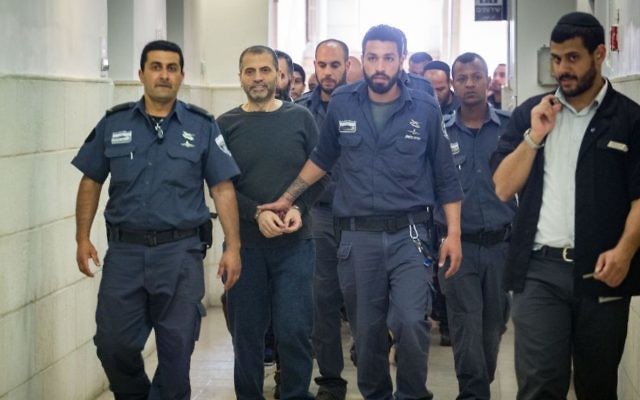 Suspected members of the Islamic Movement's Northern Branch are brought to Jerusalem District Court, on May 11, 2017. (Hadas Parush/Flash90) Suspected members of the Islamic Movement's Northern Branch are brought to Jerusalem District Court, on May 11, 2017. (Hadas Parush/Flash90)