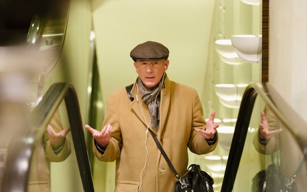 Richard Gere as Norman Oppenheimer in 'Norman.' (Niko Tavernise/Sony Pictures Classics via JTA)