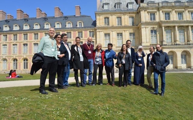 Researchers from the Arab world met up with Israelis to set up joint entrepreneurship projects, April 2017 (Courtesy)