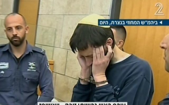 Meir Goldstein, acquitted of the murder of his wife on grounds of insanity, May 28, 2017 (Channel 2 screenshot) Meir Goldstein, acquitted of the murder of his wife on grounds of insanity, May 28, 2017 (Channel 2 screenshot)