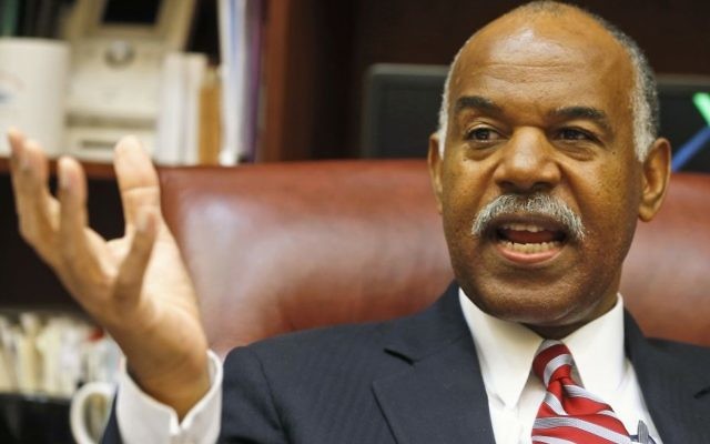 In this Sept. 27, 2016 file photo, 4th Circuit Court of Appeals, Chief Justice Roger Gregory, gestures during an interview in his office in Richmond, Va. (AP/Steve Helber, File)