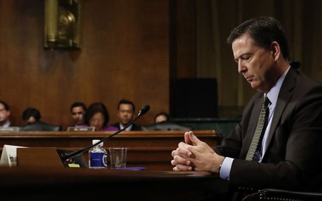 In this Wednesday, May 3, 2017, photo then-FBI director James Comey pauses as he testifies on Capitol Hill in Washington, before a Senate Judiciary Committee hearing. (AP/Carolyn Kaster) In this Wednesday, May 3, 2017, photo then-FBI director James Comey pauses as he testifies on Capitol Hill in Washington, before a Senate Judiciary Committee hearing. (AP/Carolyn Kaster)