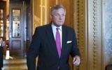 US Senate Select Committee on Intelligence Chairman Richard Burr,a North Carolina Republican, leaves the chamber after a vote on Capitol Hill in Washington, May 10, 2017. (AP Photo/J. Scott Applewhite)