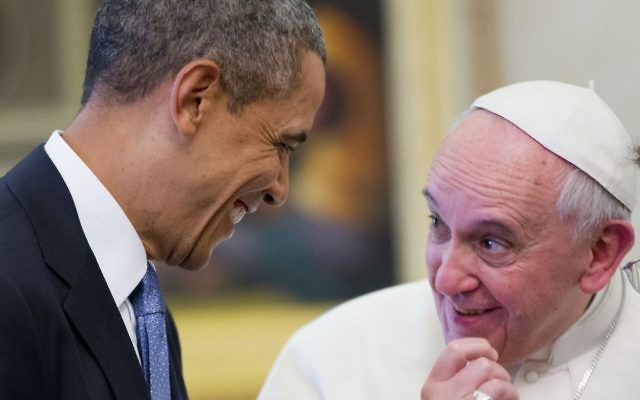In this Thursday, March 27, 2014 file photo, US President Barack Obama meets with Pope Francis at the Vatican. When Pope Francis meets with President Donald Trump at the Vatican May 24, the world will be watching how the Argentine "slum pope" interacts with the brash, New York billionaire-turned-president. (AP Photo/Pablo Martinez Monsivais, File) In this Thursday, March 27, 2014 file photo, US President Barack Obama meets with Pope Francis at the Vatican. When Pope Francis meets with President Donald Trump at the Vatican May 24, the world will be watching how the Argentine "slum pope" interacts with the brash, New York billionaire-turned-president. (AP Photo/Pablo Martinez Monsivais, File)
