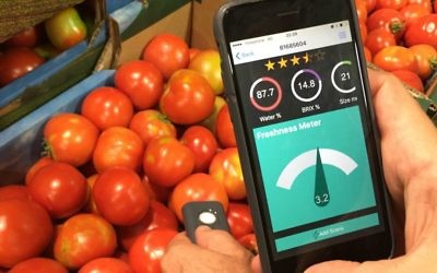 AclarTech's app enables users to assess quality and freshness of produce (Courtesy)