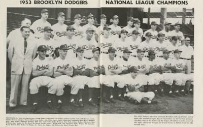 Brooklyn Dodgers team photograph, 1953. (Brooklyn Historical Society)