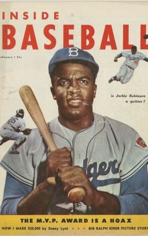 Cover of Inside Baseball magazine, February 1953, (Brooklyn Historical Society)