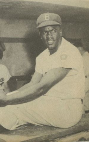 Jackie Robinson. (Brooklyn Historical Society)