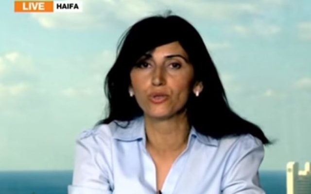 Former Palestinian negotiator and legal adviser Diana Buttu (Screen capture/ YouTube) Former Palestinian negotiator and legal adviser Diana Buttu (Screen capture/ YouTube)