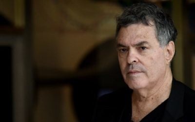 This file photo taken on March 10, 2016, shows Israeli director Amos Gitai at the opening his exhibition 'Amos Gitai: Chronicle of an assassination foretold' at MAXXI museum in Rome. (AFP PHOTO / TIZIANA FABI)