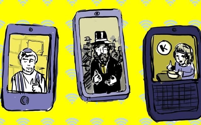 Smartphone apps can help with everything from putting on tefillin correctly to finding a minyan to locating a kosher restaurant. (Lior Zaltzman/JTA) Smartphone apps can help with everything from putting on tefillin correctly to finding a minyan to locating a kosher restaurant. (Lior Zaltzman/JTA)