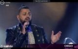 Joci Pápai from Hungary singing his country's entry to the Eurovision song contest (Screen capture YouTube)