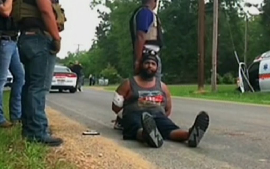 The suspect in the killing of 8 people in Mississippi, May 28, 2017. (Channel 2 screen capture)