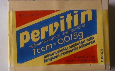The methamphetamine-based Pervitin, a drug that achieved huge popularity in Germany during the late 1930s (Public Domain)