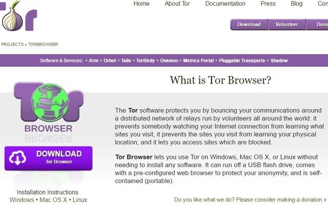 A screenshot of the Tor Project welcome page as seen on a Google browser.