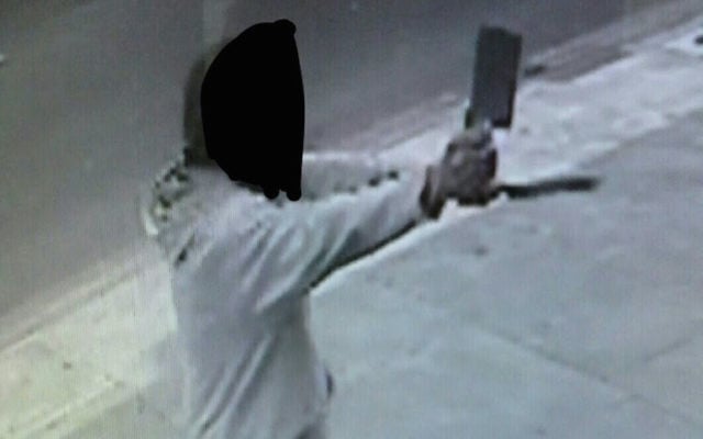 A man with a meat cleaver and a large knife allegedly threatened Jewish girls and tried to enter kosher shops in London. (Twitter/Shomrim via JTA) A man with a meat cleaver and a large knife allegedly threatened Jewish girls and tried to enter kosher shops in London. (Twitter/Shomrim via JTA)