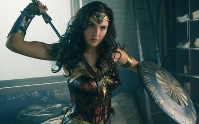 Israeli actress Gal Gadot, star of 'Wonder Woman' (Clay Enos/DC Comics, via JTA)