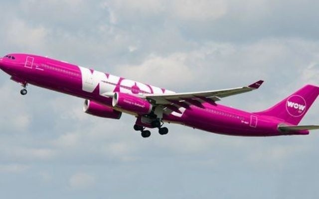 Illustrative: A WOW passenger plane (courtesy: WOW Air)