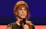 Kathy Griffin at the 15th Annual Movies For Grownups Awards at the Beverly Wilshire Hotel in Beverly Hills, California,  February 7, 2016. (AFP Photo/Robyn Beck)