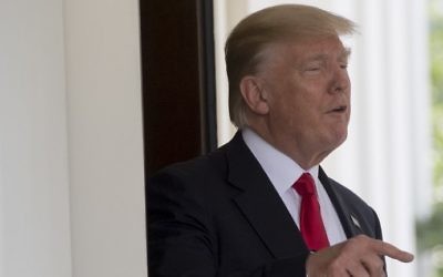 US President Donald Trump seen after the departure of the Vietnamese prime minister from the White House on May 31, 2017. (AFP Photo/Saul Loeb) US President Donald Trump seen after the departure of the Vietnamese prime minister from the White House on May 31, 2017. (AFP Photo/Saul Loeb)