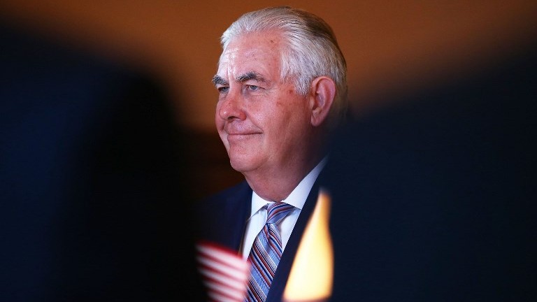 US Secretary of State Rex Tillerson talks during a meeting at Government House in Sydney on June 5, 2017. (AFP Photo/Pool/Mark Metcalfe) US Secretary of State Rex Tillerson talks during a meeting at Government House in Sydney on June 5, 2017. (AFP Photo/Pool/Mark Metcalfe)