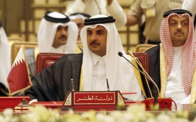 This photo taken on December 6, 2016, shows Qatari Emir Sheikh Tamim bin Hamad al-Thani at a Gulf Cooperation Council summit in the Bahraini capital Manama. (AFP Photo/Stringer) This photo taken on December 6, 2016, shows Qatari Emir Sheikh Tamim bin Hamad al-Thani at a Gulf Cooperation Council summit in the Bahraini capital Manama. (AFP Photo/Stringer)