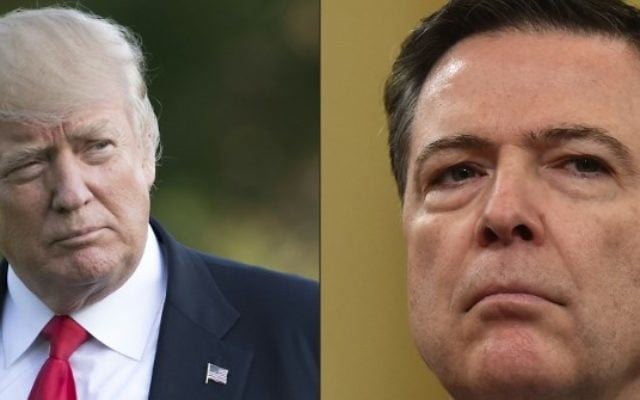 This combination of pictures shows US President Donald Trump on the South Lawn of the White House in Washington, DC, April 28, 2017; and FBI Director James Comey on Capitol Hill in Washington, DC, on March 20, 2017. (SAUL LOEB, Nicholas Kamm/AFP) This combination of pictures shows US President Donald Trump on the South Lawn of the White House in Washington, DC, April 28, 2017; and FBI Director James Comey on Capitol Hill in Washington, DC, on March 20, 2017. (SAUL LOEB, Nicholas Kamm/AFP)