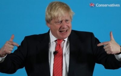 Britain's Foreign Secretary Boris Johnson speaks at a Conservative party general elections campaign event in Durham, North East England, on June 6, 2017. (AFP PHOTO / SCOTT HEPPELL)