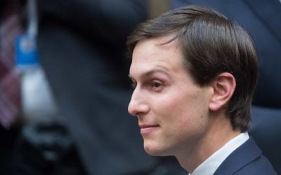 Jared Kushner, son-in-law and senior adviser to US President Donald Trump, looks on during a meeting between Trump and Republican congressional leaders in the Roosevelt Room at the White House in Washington, DC, on June 6, 2017. (AFP/Nicholas Kamm)
