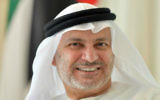 Emirati Minister of State for Foreign Affairs Anwar Gargash in an interview with AFP at his office in Dubai on June 7, 2017. (Giuseppe Cacace/AFP)