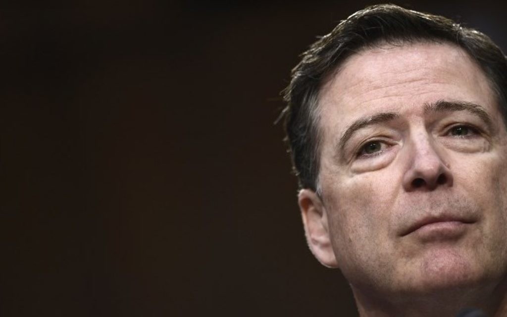 Former FBI Director James Comey testifies during a US Senate Select Committee on Intelligence hearing on Capitol Hill in Washington, DC, June 8, 2017. (AFP / Brendan Smialowski)