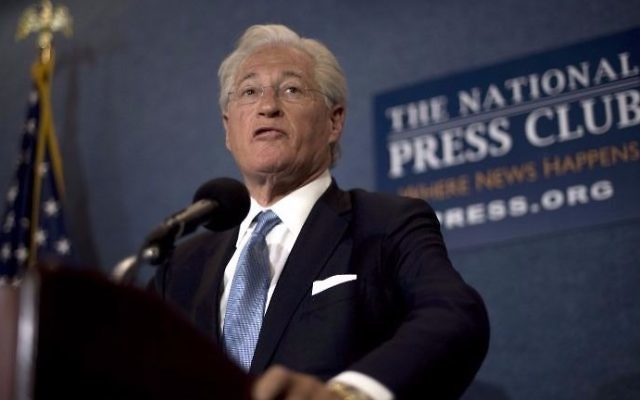 US President Donald Trump's personal attorney Marc Kasowitz delivers a statement to the press in Washington, DC, on June 8, 2017. (Jim Watson/AFP)