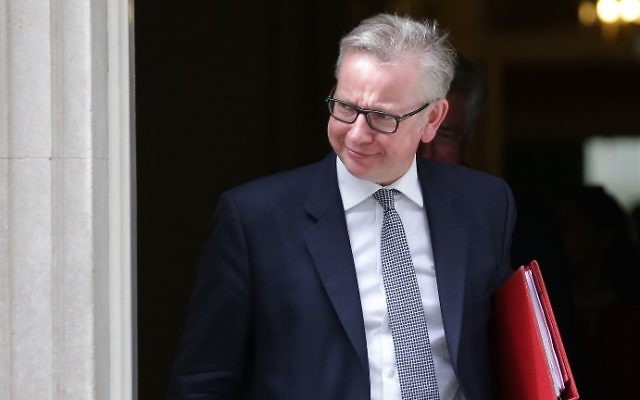 Britain's Environment, Food and Rural Affairs Secretary Michael Gove leaves after attending a Cabinet meeting at 10 Downing Street in central London on June 12, 2017, following the June 8 snap general election in which the ruling Conservatives lost their majority. (Daniel LEAL-OLIVAS / AFP) Britain's Environment, Food and Rural Affairs Secretary Michael Gove leaves after attending a Cabinet meeting at 10 Downing Street in central London on June 12, 2017, following the June 8 snap general election in which the ruling Conservatives lost their majority. (Daniel LEAL-OLIVAS / AFP)