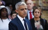 Mayor of London Sadiq Khan leaves St Clement's church in Notting Hill, west London, on June 18, 2017, close to Grenfell Tower, after attending a Sunday service. (AFP Photo/Tolga Akmen)