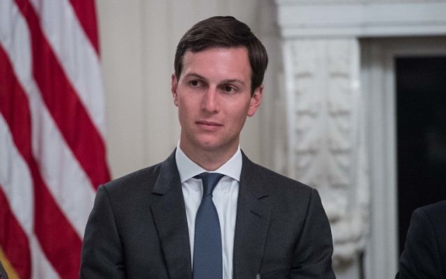 Jared Kushner, son-in-law and senior adviser to US President Donald Trump, at the White House in Washington, DC, June 19, 2017. (AFP/Nicholas Kamm) Jared Kushner, son-in-law and senior adviser to US President Donald Trump, at the White House in Washington, DC, June 19, 2017. (AFP/Nicholas Kamm)