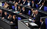 Norbert Lammert, president of the German lower house,  gives a speech on June 22, 2017 at the Bundestag in Berlin. (AFP/ John MacDougall)