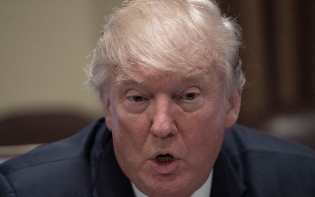 US President Donald Trump speaks during a meeting to urge passage of bills to enforce federal laws on immigration in the Cabinet Room at the White House in Washington, DC, on June 28, 2017. (Nicholas/AFP) US President Donald Trump speaks during a meeting to urge passage of bills to enforce federal laws on immigration in the Cabinet Room at the White House in Washington, DC, on June 28, 2017. (Nicholas/AFP)