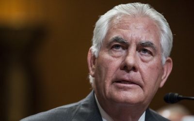 US Secretary of State Rex Tillerson testifies during a State, Foreign Operations and Related Programs Subcommittee hearing on the State Department's FY2018 Budget on Capitol Hill, in Washington, DC, June 13, 2017. (Zach Gibson/Getty Images/AFP)