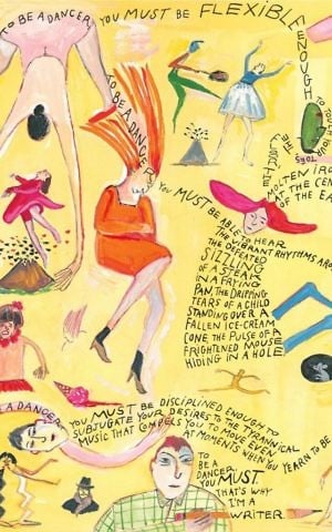 Maira Kalman and Etgar Keret's collaboration in a November 2016 issue of The New Yorker (Courtesy The New Yorker)