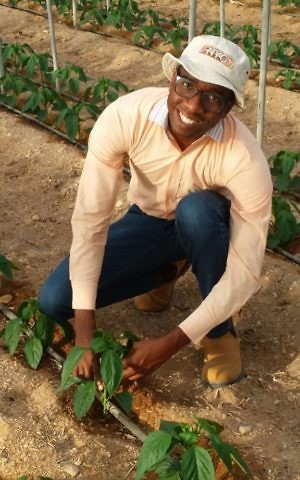 A student of the AICAT agricultural program. (Courtesy JNF)