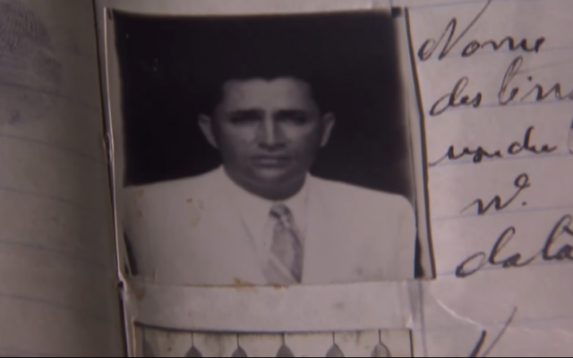 A screenshot of a document from a Brazilian documentary on how the Brazilian government refused visa requests for some 16,000 Jews during Nazi era. (Screen capture: TV Brasil -- EBC) A screenshot of a document from a Brazilian documentary on how the Brazilian government refused visa requests for some 16,000 Jews during Nazi era. (Screen capture: TV Brasil -- EBC)