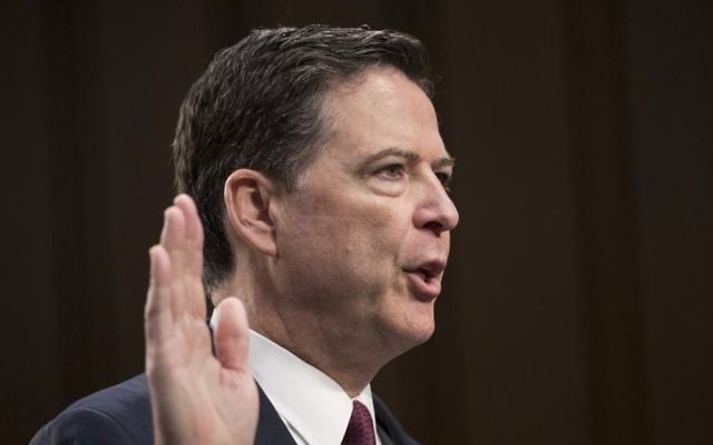 Former FBI director James Comey is sworn in before the Senate Select Committee on Intelligence on Capitol Hill in Washington, Thursday, June 8, 2017. (AP Photo/J. Scott Applewhite)