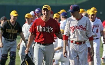 US lawmakers at the annual congressional baseball game in Washington, DC, June 15, 2017. (AP Photo/Alex Brandon)