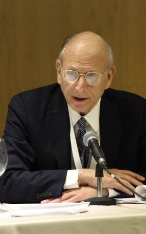 Jewish People Policy Institute co-chair former ambassador Stuart Eizenstat (courtesy JPPI)