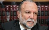 Shas Member of the Knesset Yitzhak Cohen attends a faction meeting at the home of the Torah Sages Council president, Rabbi Shalom Cohen, in Jerusalem, on October 31, 2016 (Yaakov Cohen/Flash90)