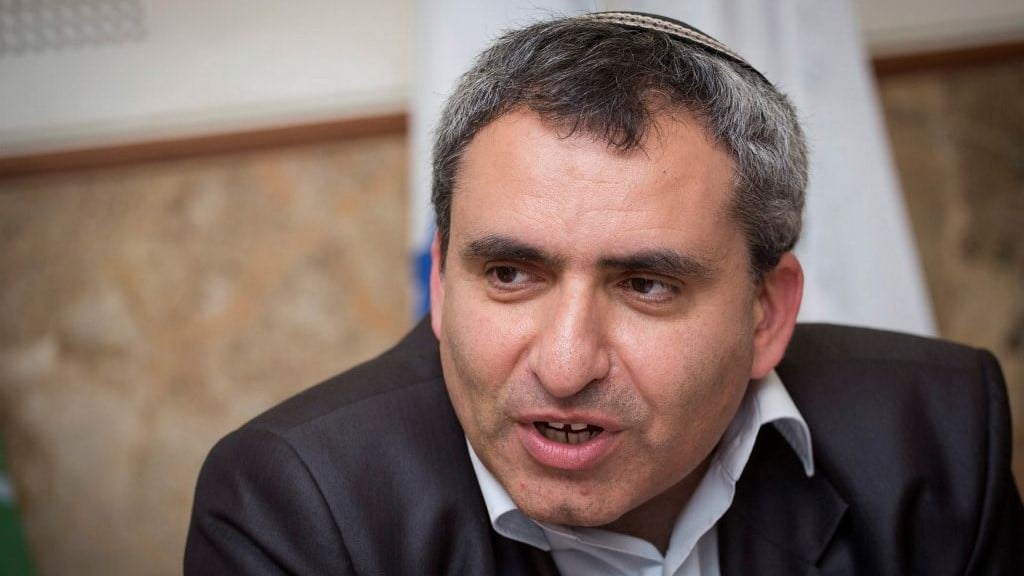 Environmental Protection Minister Ze'ev Elkin, speaks during a press conference at the Jewish National Fund in Jerusalem on March 27, 2017. (Hadas Parush/Flash90) Environmental Protection Minister Ze'ev Elkin, speaks during a press conference at the Jewish National Fund in Jerusalem on March 27, 2017. (Hadas Parush/Flash90)