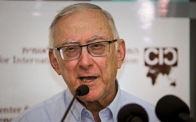 Asa Kasher attends a conference at the Bar-Ilan University near Tel Aviv, June 11, 2017. (Flash90)